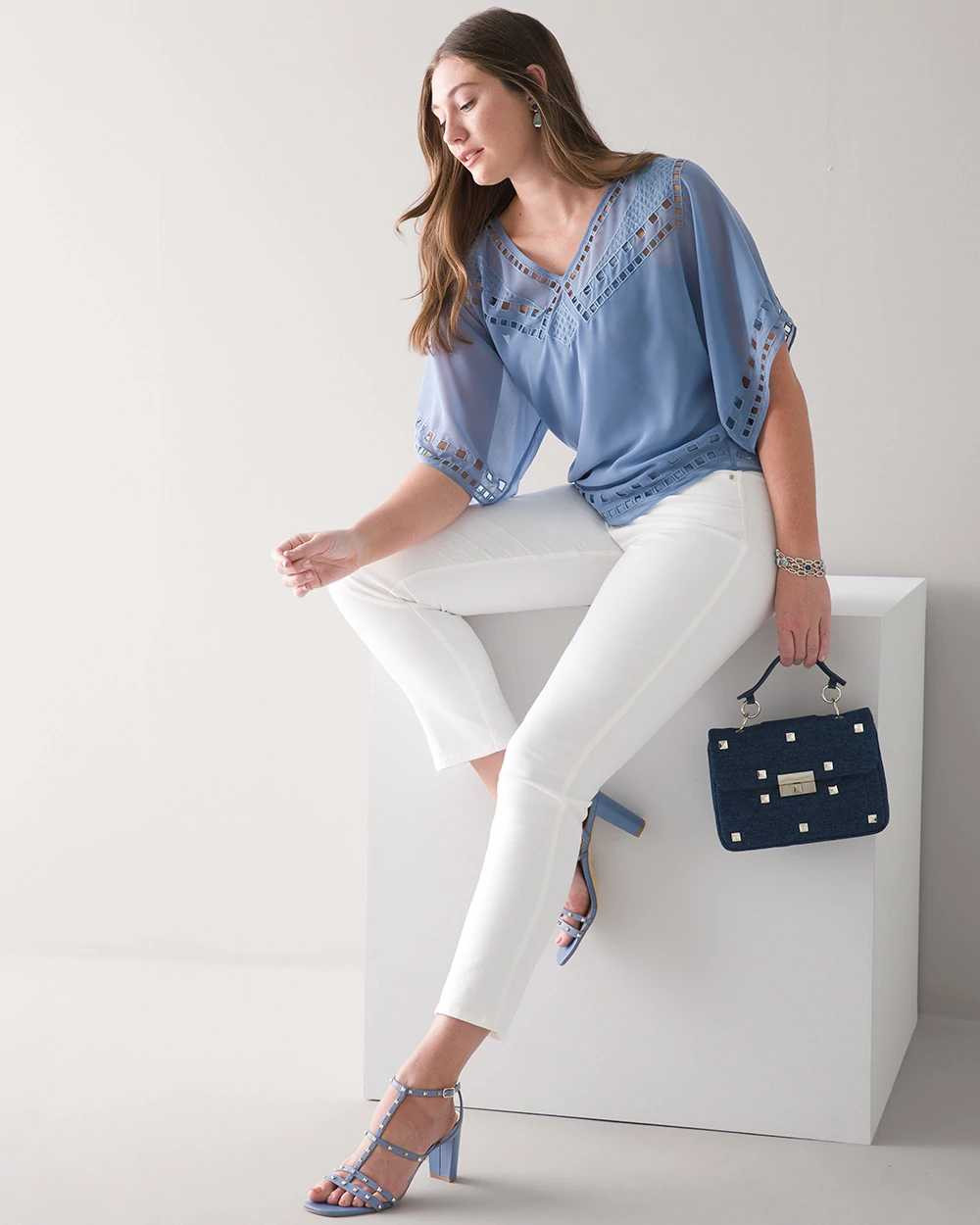 Curvy High-Rise Straight White Jeans | White House Black Market