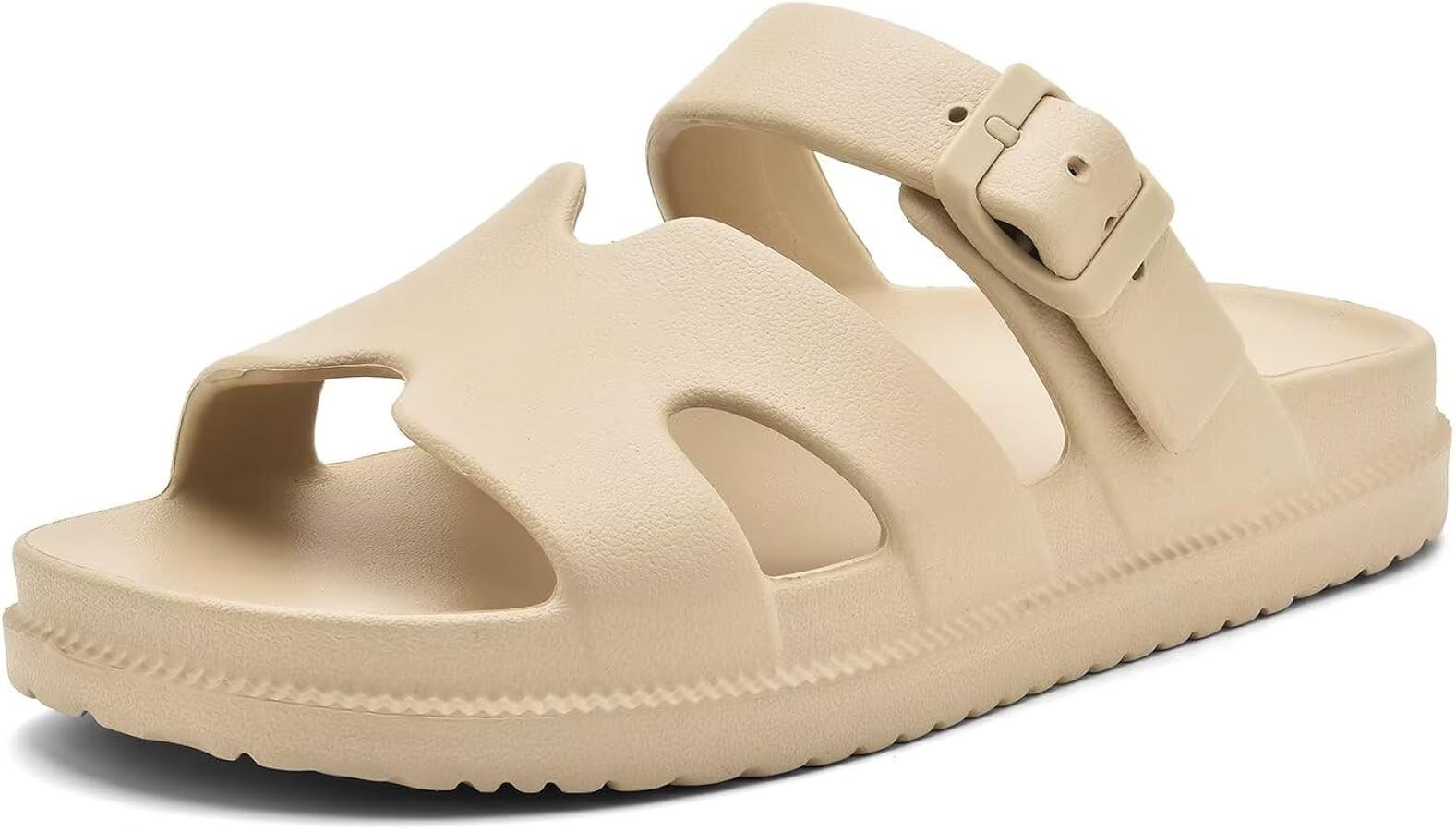 Haifago Women's Flat Sandals with Arch Support, Summer Beach Slip on Slides Comfort Lightweight H... | Amazon (US)