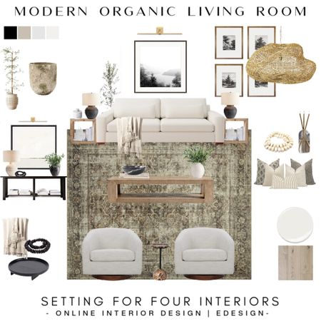 Modern Organic Living Room  - blending modern classic design with warm neutral tones, rich textures and natural materials for that effortlessly chic look.

eDesign. Virtual Design
Mood board. Client design 

Designer and True Color Expert®
Online Interior Design and Paint Color Services

Design inspo, room design, refresh, redesign, remodel
Bestseller, bestsellers, bestselling, in stock, studio mcgee x target new arrivals, coming soon, new collection, fall collection, spring decor, console table, coffee table, tabletop, fireplace mantel, bedroom furniture, dining chair, counter stools, end table, side table, nightstands, framed art, art, wall art, wall decor, rugs, area rugs, rug, area rug, lighting, candle holders, sideboard, media unit, cabinet, furniture, target finds, target deal days, outdoor decor, patio, porch decor, sale alert, dyson cordless vac, cordless vacuum cleaner, tj maxx, loloi, cane furniture, cane chair, pillows, throw pillow, arch mirror, gold mirror, brass mirror, mirror, curtains, drapes, drapery, shades, blinds, tray, hardware, Anthropologie, jar, pot, vase, planter, lantern, vanity, lamps, world market, weekend sales, weekend sale, opalhouse, target, boho, wayfair finds, sofa, couch, dining room, high end look for less, kirkland’s, cane, wicker, rattan, coastal, lamp, high end look for less, save, splurge, high, low, studio mcgee, mcgee and co, target, world market, sofas, couch, living room, bedroom, bedroom styling, loveseat, bench, magnolia, joanna gaines, pillows, pb, pottery barn, west elm, nightstand, cane furniture, throw blanket, console table, white, gold, brass, black, target, joanna gaines, hearth & hand, arch, cabinet, lamp, cane cabinet, amazon home, world market, arch cabinet, black cabinet, crate & barrel, modern classic, modern, modern farmhouse, traditional, transitional, boho, modern organic, scandi, Scandinavian, japandi, coastal #founditonamazon

#LTKhome, #LTKstyletip, #LTKseasonal, #LTKsalealert, #LTKunder50, #LTKFind 

#LTKhome #LTKsalealert #LTKunder50