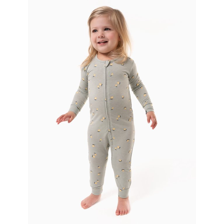 Modern Moments by Gerber Toddler Unisex Super Soft Livaeco Viscose One-Piece Pajama, Sizes 12M-5T... | Walmart (US)