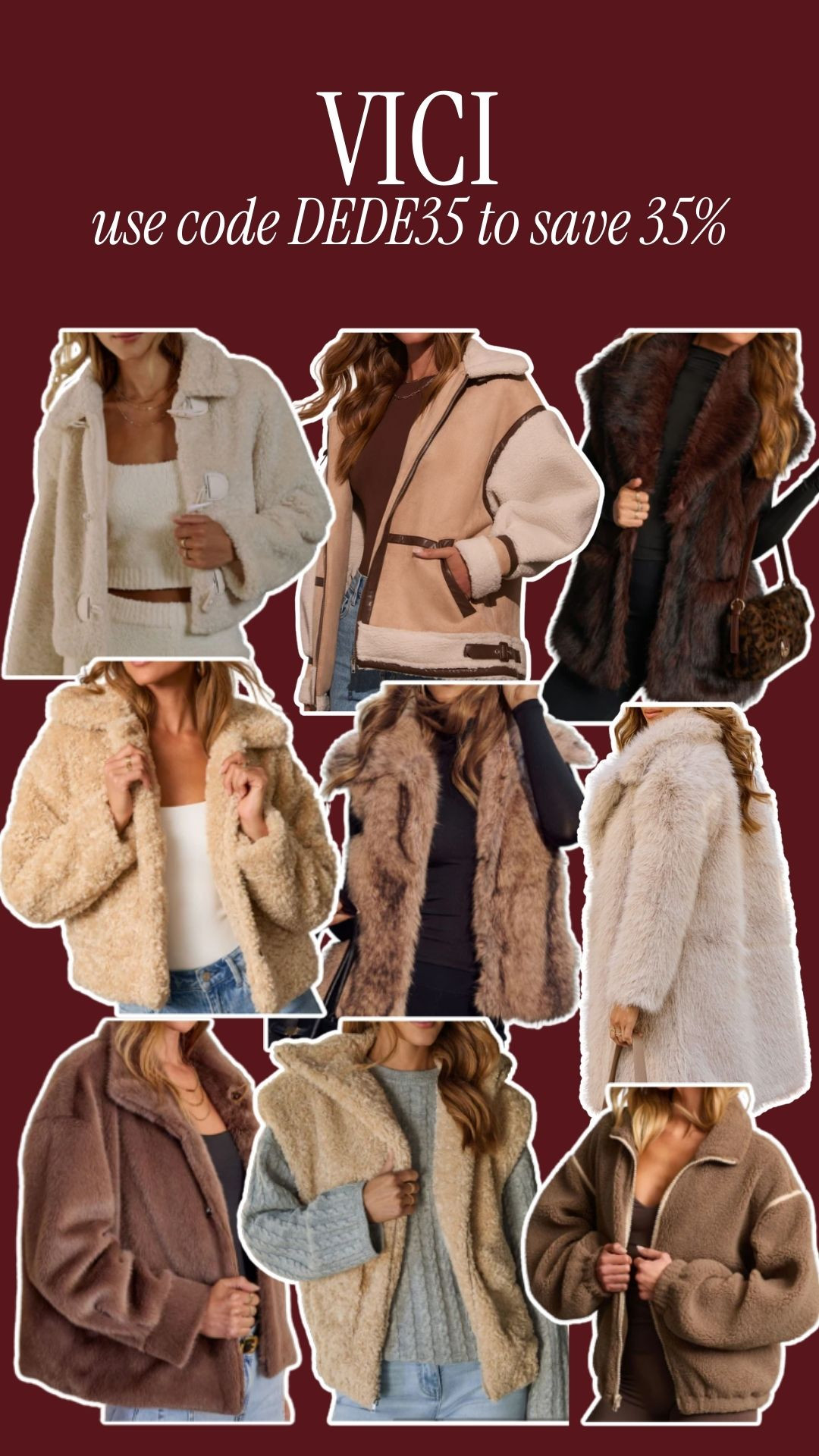 Jackets from VICI! Use code DEDE35 for 35% off your order!

winter fashion, gifts for her, holiday outfit, finds under 50, sales alert, jacket, sweater, watchnow, holiday fashion, dede raad 

 #LTKHoliday #LTKSeasonal #LTKSaleAlert