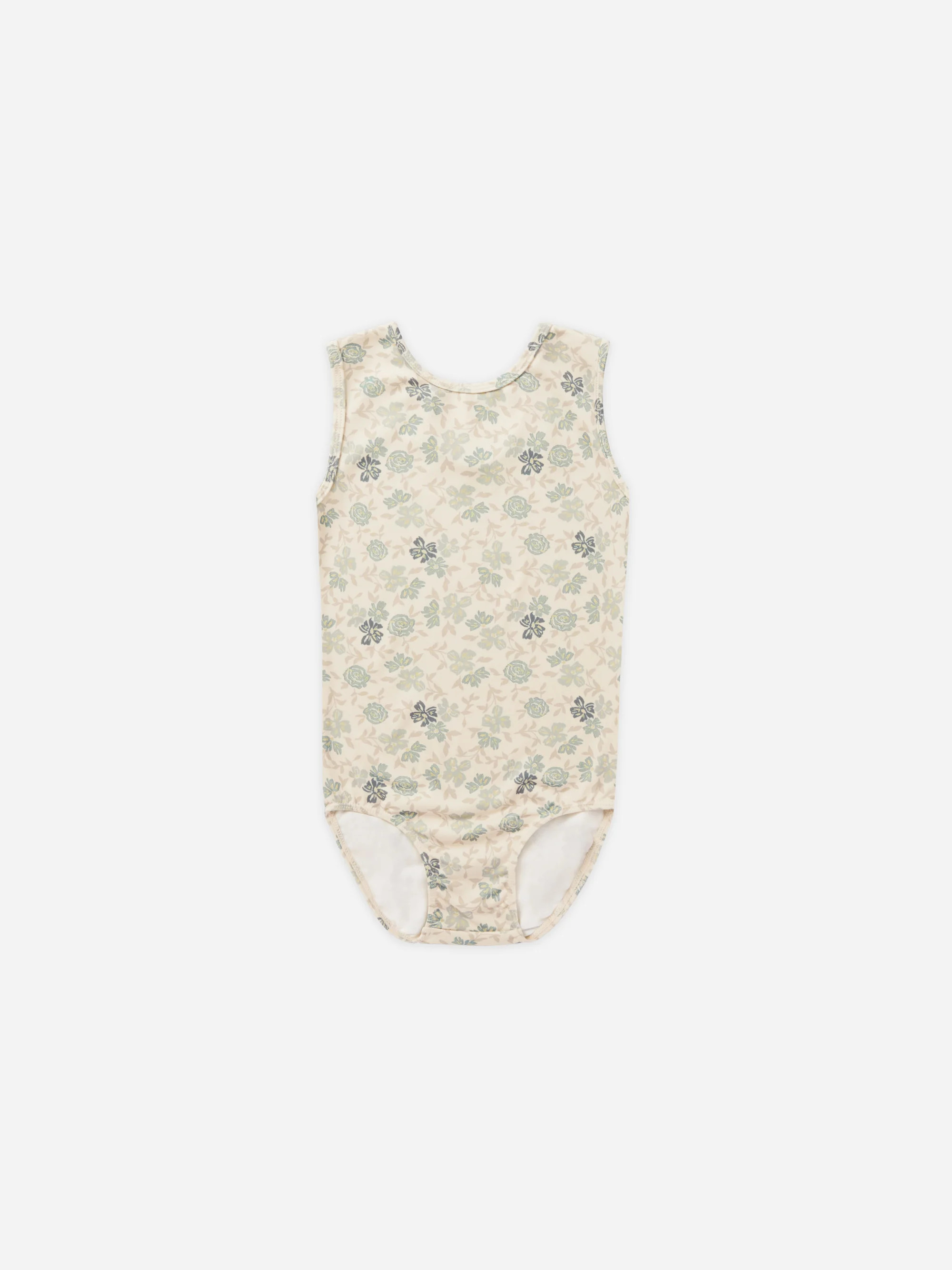 Basic Leotard || Blue Floral | Rylee + Cru