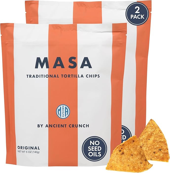 MASA CHIPS - Tortilla Chips Snack Pack - Seed Oil Free, Naturally Grown Corn Chips - Low Carb Sna... | Amazon (US)