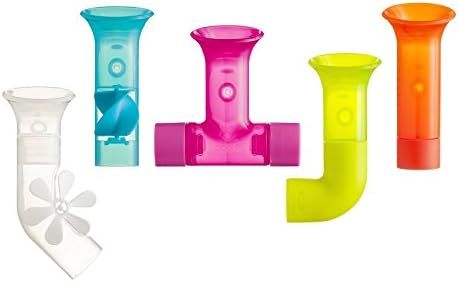 Boon, Building Bath Pipes Toy Set 5, Blue | Amazon (US)