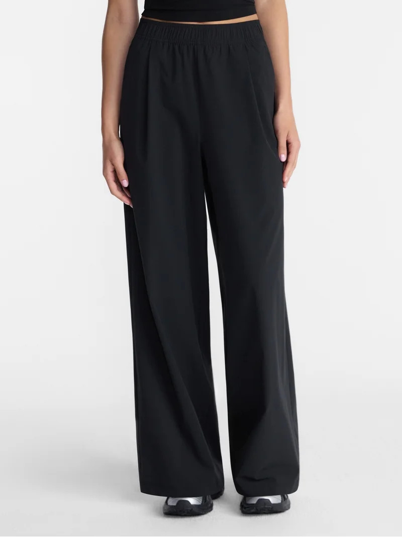 Avia Women's and Women's Plus FeatherStretch Woven Wide Leg Pants, 30'' Inseam, Sizes XS-4X | Walmart (US)
