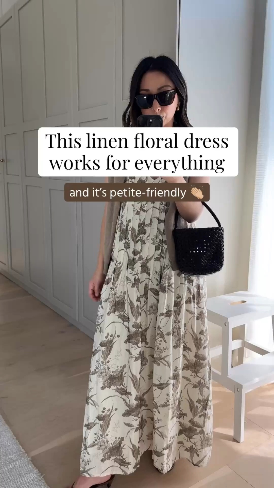 This dress works for just about everything! So so pretty, and comfy. Fits full length on my 5 ft frame. 

Aritzia dress xs
Aritzia cardigan xs
Mango sandals 5 - old. Links similar
Madewell bag - old
Celine sunglasses
Dorsey James necklace 15”
Quince earrings  

Spring dresses, petite style, spring outfits 2026, Easter outfits women, Easter dresses, date night outfits, spring dresses 



#LTKootd #LTKPetite #LTKSeasonal