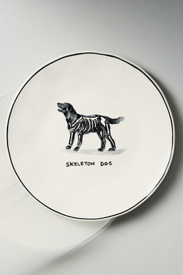 Molly Hatch Stoneware Halloween Dog Dessert Plate | Anthropologie (US)