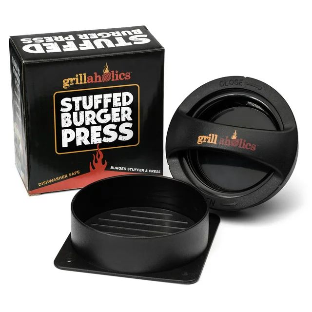 Grillaholics Stuffed Burger Press & Hamburger Patty Maker | Walmart (US)
