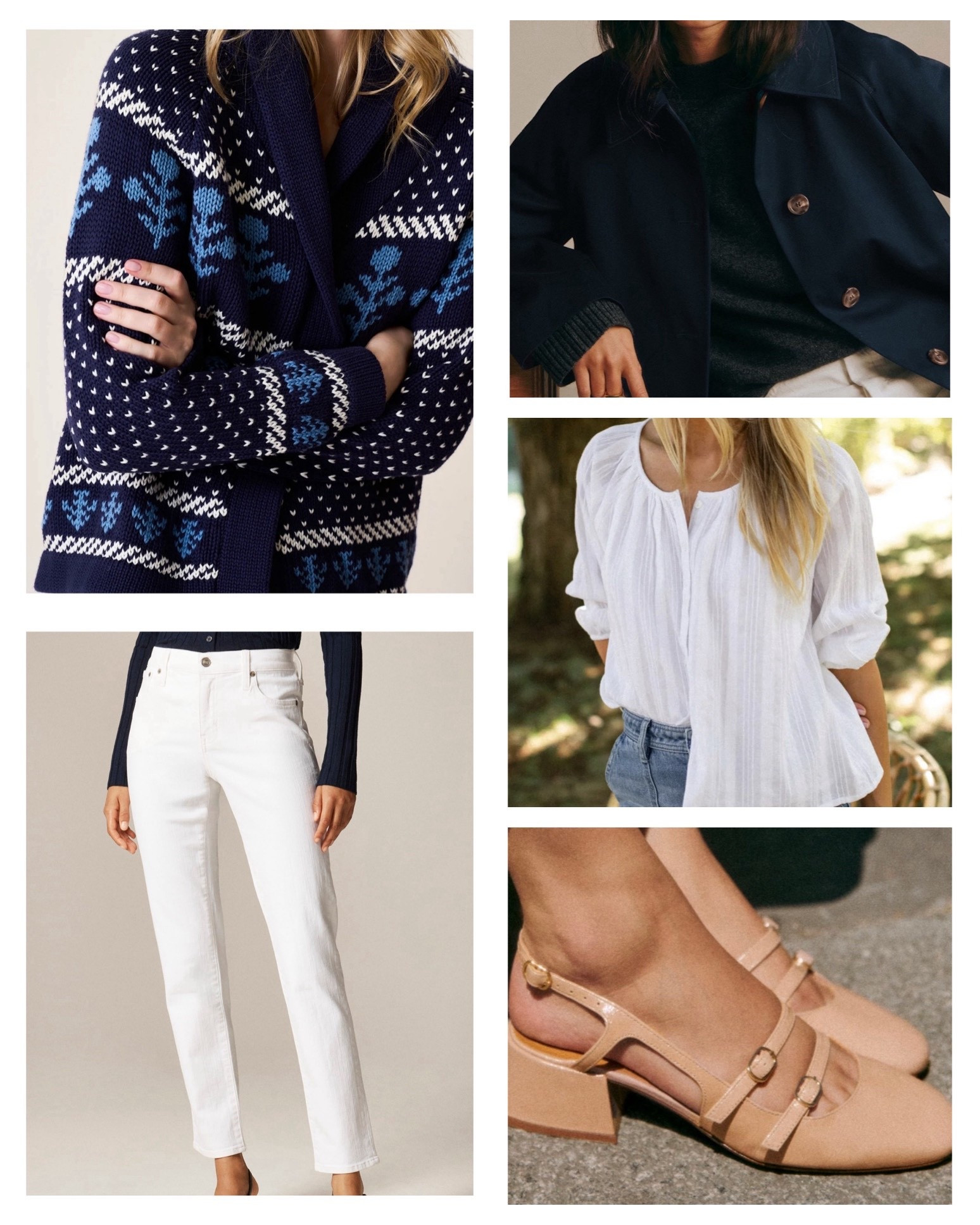 Navy and white. 

#LTKOver40 #LTKMidsize #LTKPetite