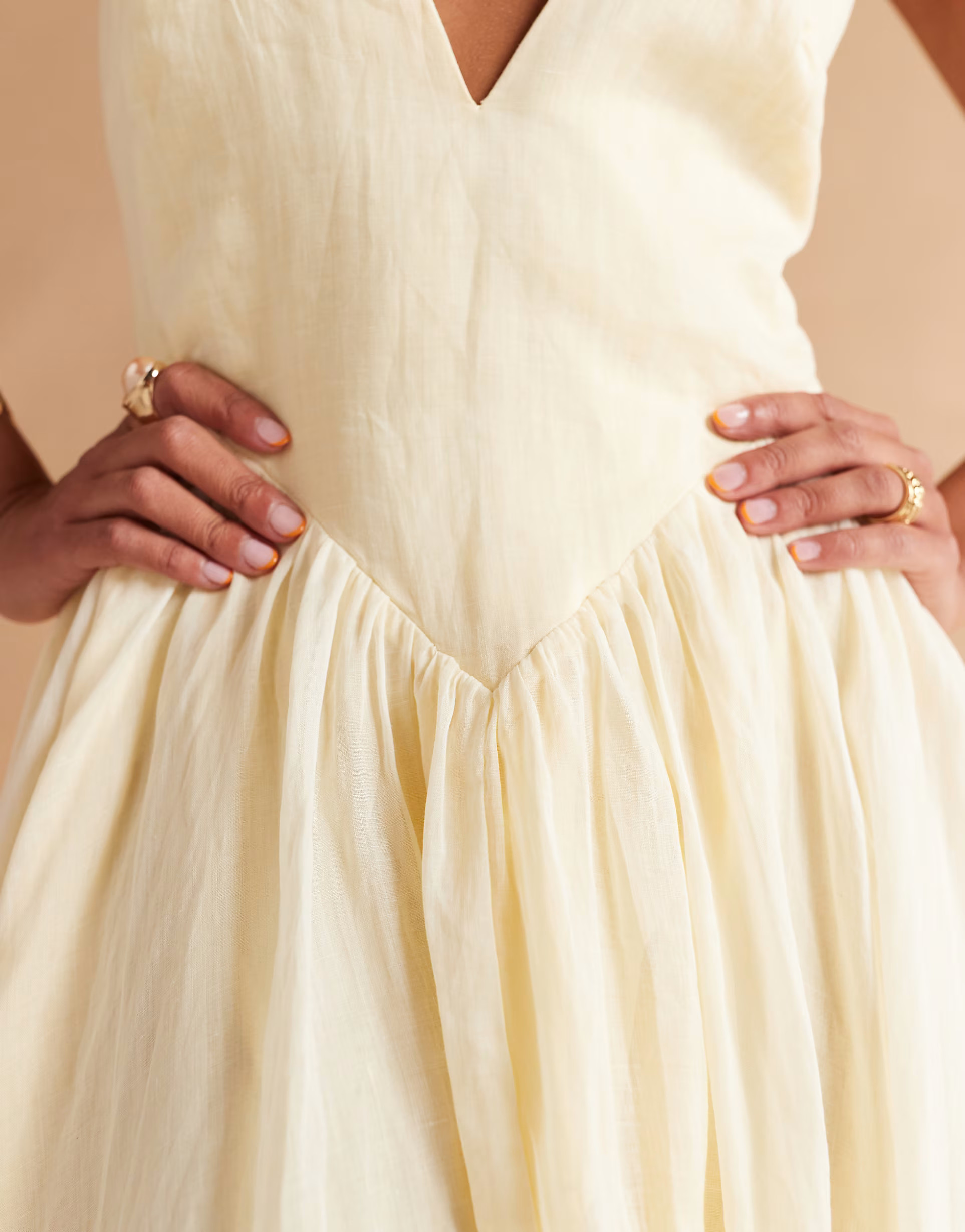 Bardot Arletha halter maxi dress in canary yellow | ASOS | ASOS (Global)