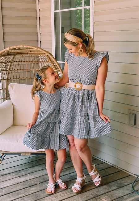 Mommy and me matching summer dresses from Amazon! Family matching outfits. Family photo looks. Family pictures. Gingham dresses. July 4th. Egg chair on Amazon. Patio furniture.

#LTKSeasonal #LTKfamily #LTKkids