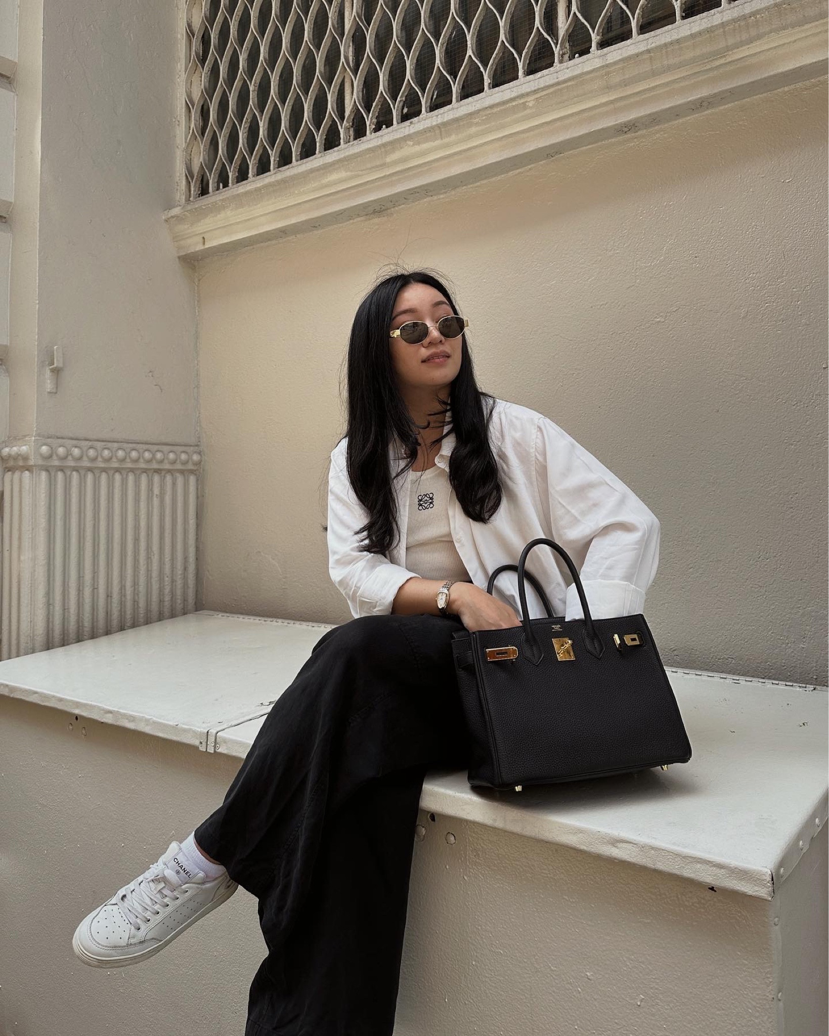 Black and White Outfit. Loewe Tank with Birkin 30

#LTKFind #LTKstyletip #LTKitbag