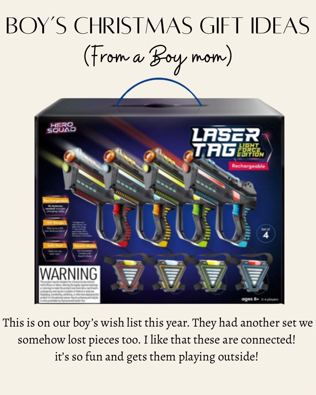 Boys Christmas gift idea / laser tag 




Gifts for boys
Walmart Black Friday deal
Kids gifts
Christmas gift 
Boys gift idea 

#LTKGiftGuide #LTKKids #LTKCyberWeek