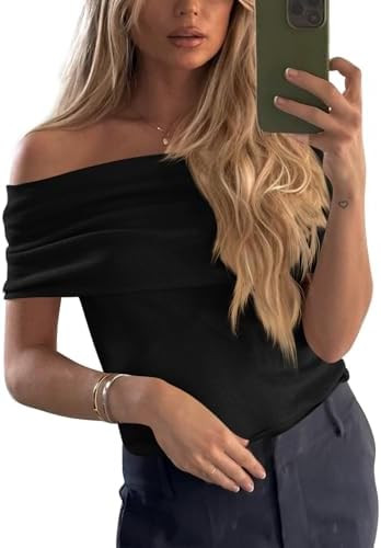 Imily Bela Women's Off The Shoulder Sweaters Casual Knit Sleeveless Summer Y2K Going Out Tops Blo... | Amazon (US)