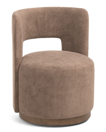 30In Gina Swivel Woven Jacquard Anywhere Chair | TJ Maxx