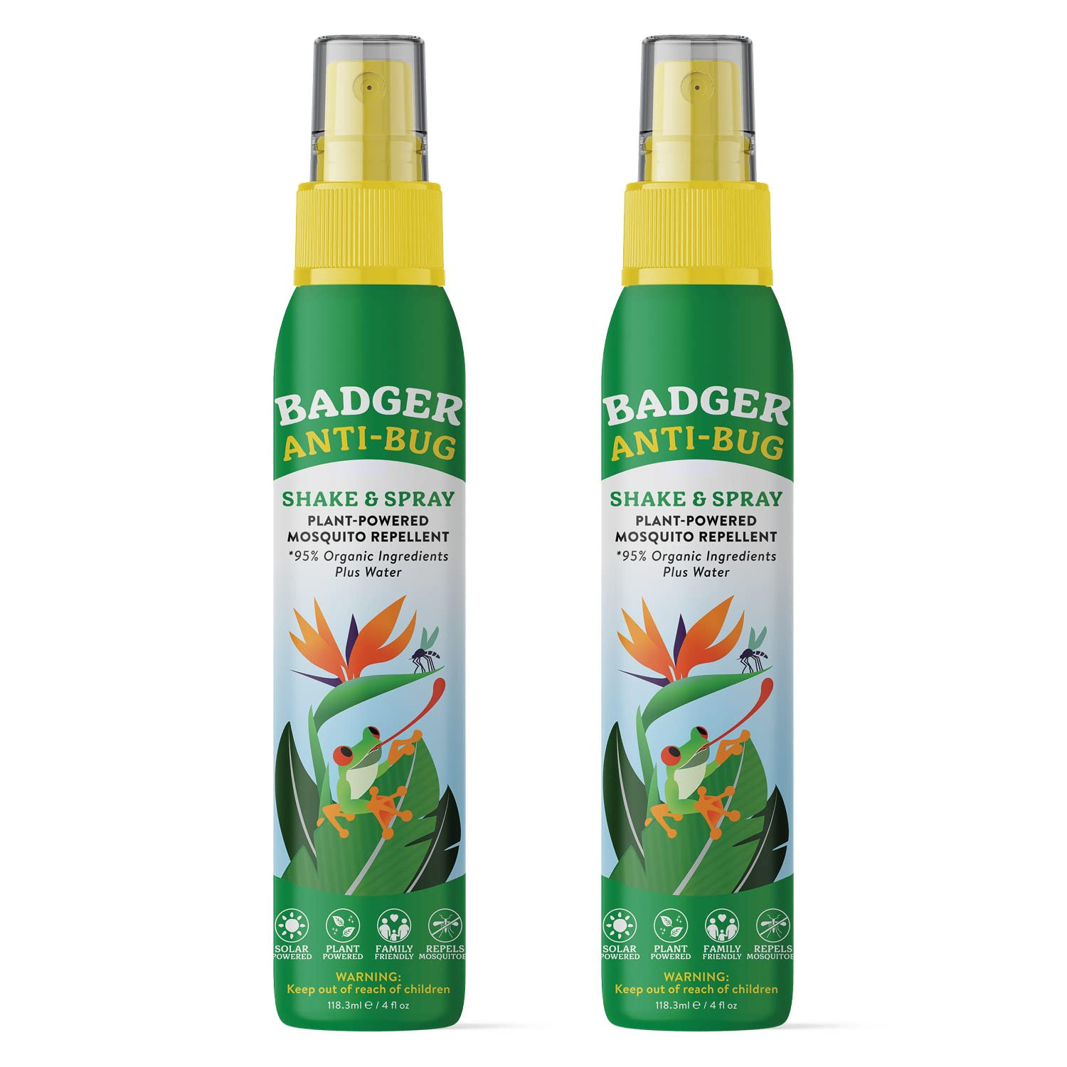 Badger Bug Spray, Family Friendly All Natural Mosquito Repellent w/Organic Essential Oils, Great ... | Amazon (US)
