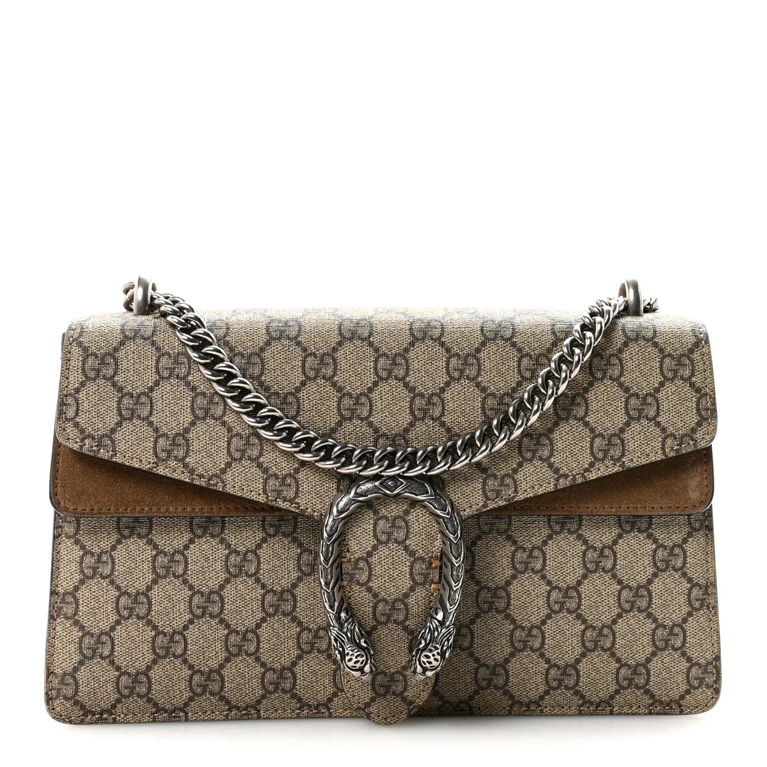 GG Supreme Monogram Small Dionysus Shoulder Bag Taupe | FASHIONPHILE (US)