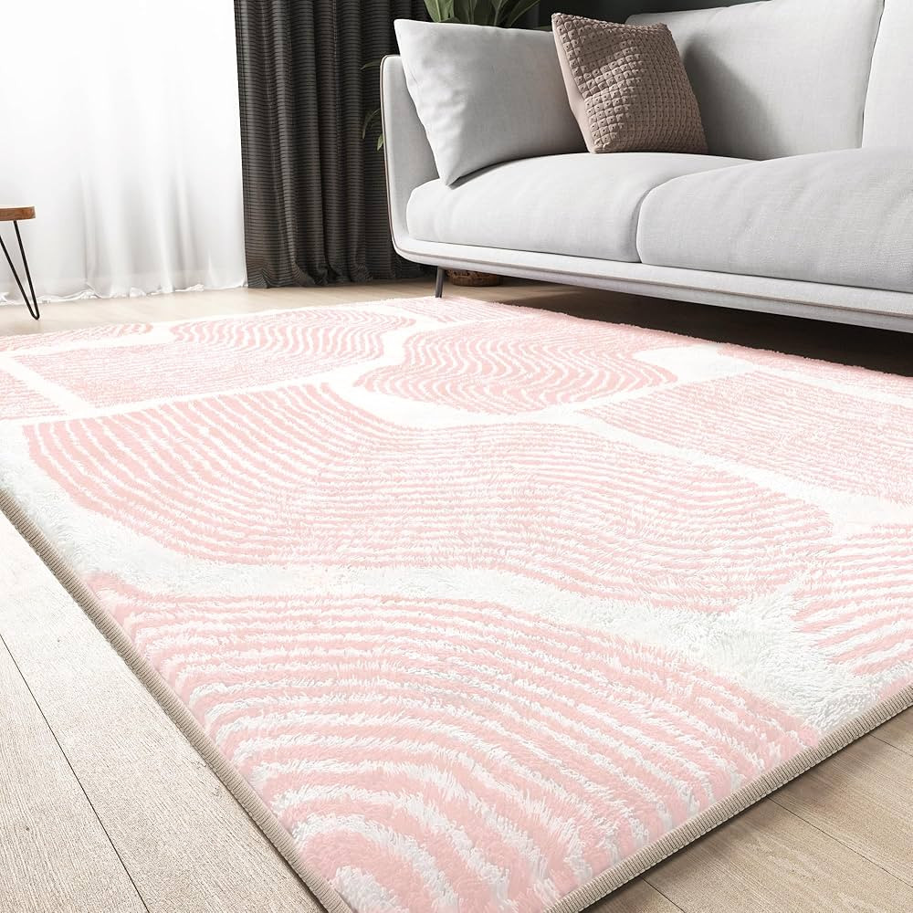 ODIKA Soft 3x5 Area Rug, Anti Slip, Washable, Pet Friendly, Faux Cashmere Modern Carpet for Livin... | Amazon (US)