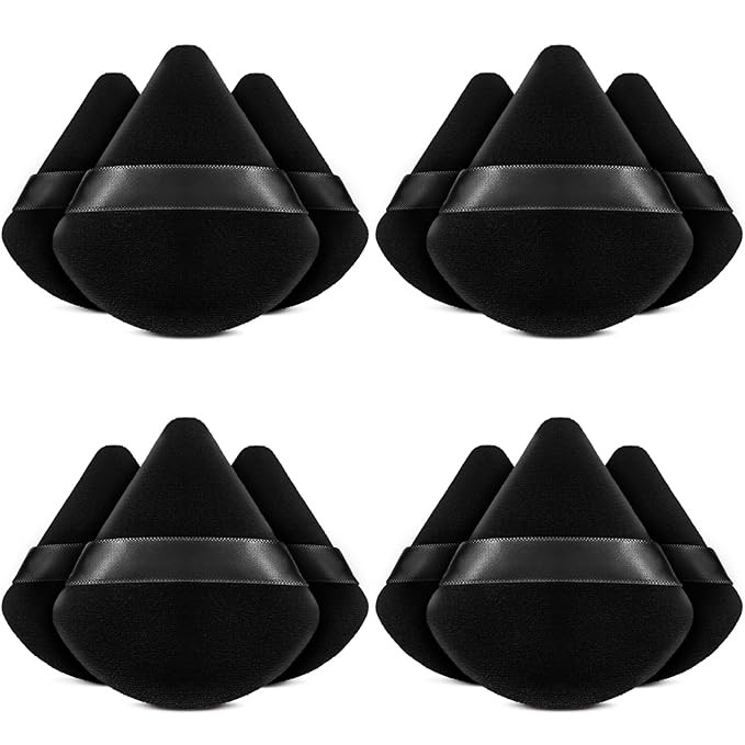 BEAKEY 12pcs Powder Puffs for Face Powder Triangle Powder Puff for Loose & Cosmetic Foundation, M... | Amazon (US)