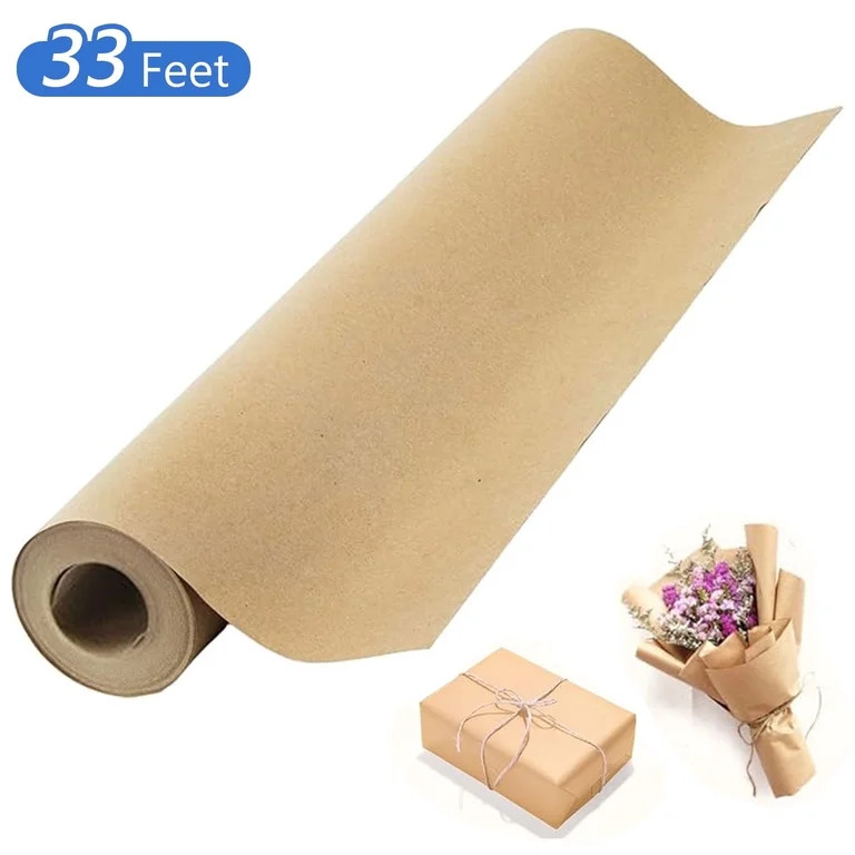 Tripume Brown Kraft Paper Roll Butcher Paper for Gift Wrapping Butcher Use Shipping Packing Art C... | Walmart (US)