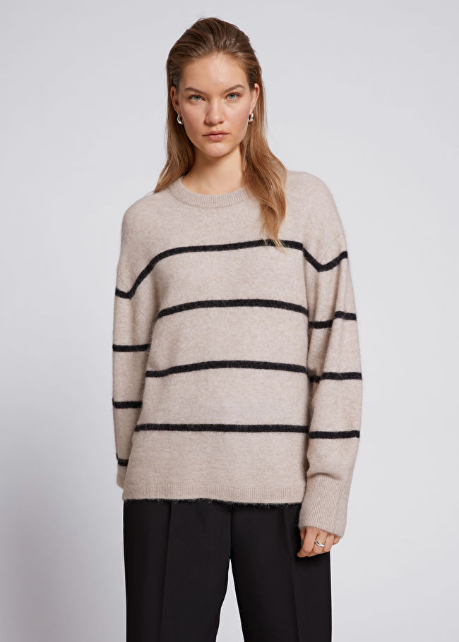 Relaxed Alpaca Striped Jumper | & Other Stories (EU + UK)