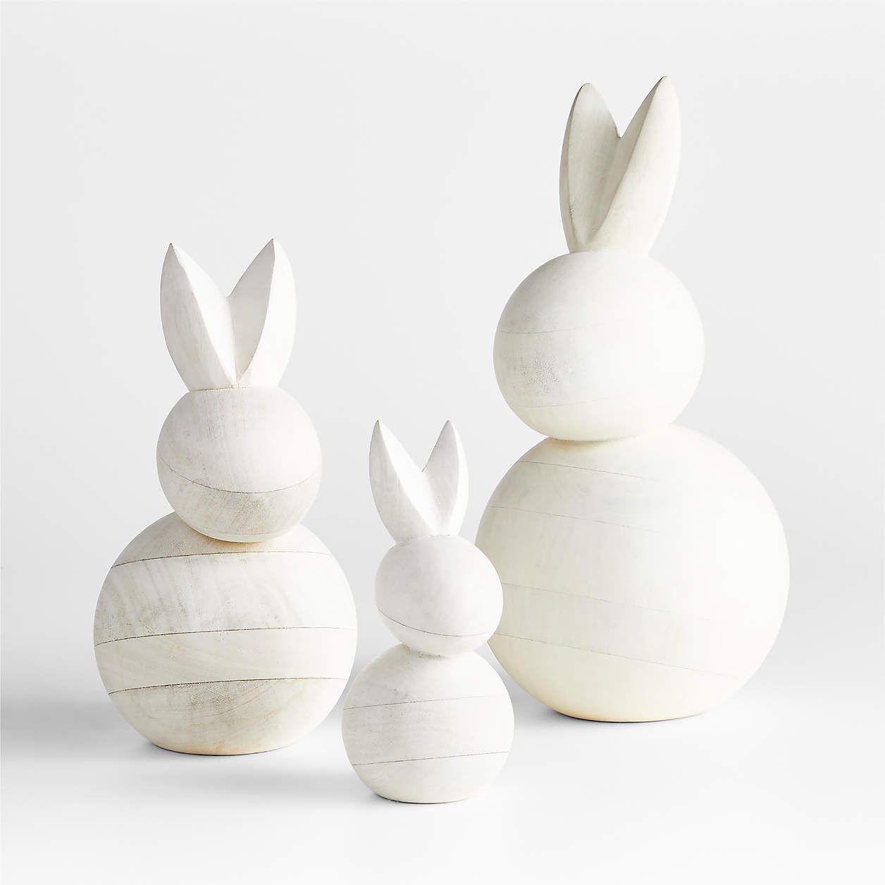 Small Wood Easter Bunny 6" + Reviews | Crate & Barrel | Crate & Barrel