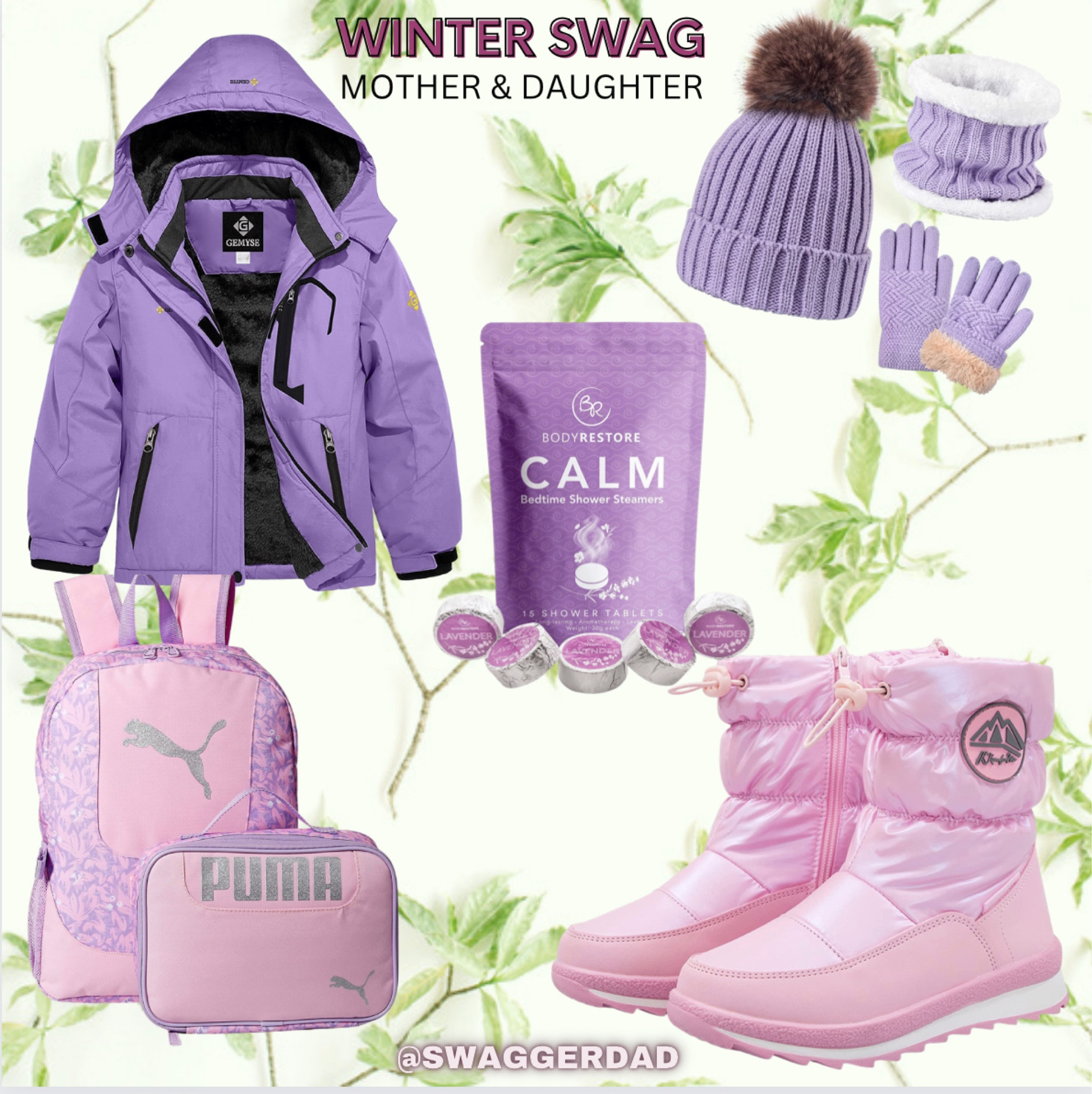 Mother&Daughter Swag
Lavender everything Puma backpack set coats hat, scarf and gloves set. Boost gift guide!

#LTKfamily #LTKHoliday #LTKGiftGuide