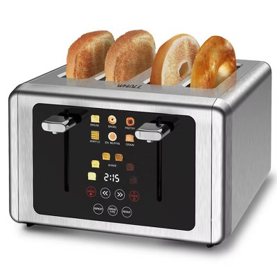 WHALL Toaster 4 Slice,Touchscreen Toaster with 6 Bread Types & 6 Shade Settings, Stainless Still ... | Target