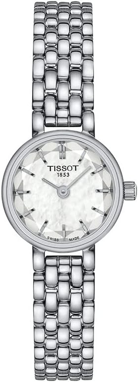Tissot Womens Lovely Round 316L Stainless Steel case Quartz Watch, Grey, Stainless Steel, 6 (T140... | Amazon (US)