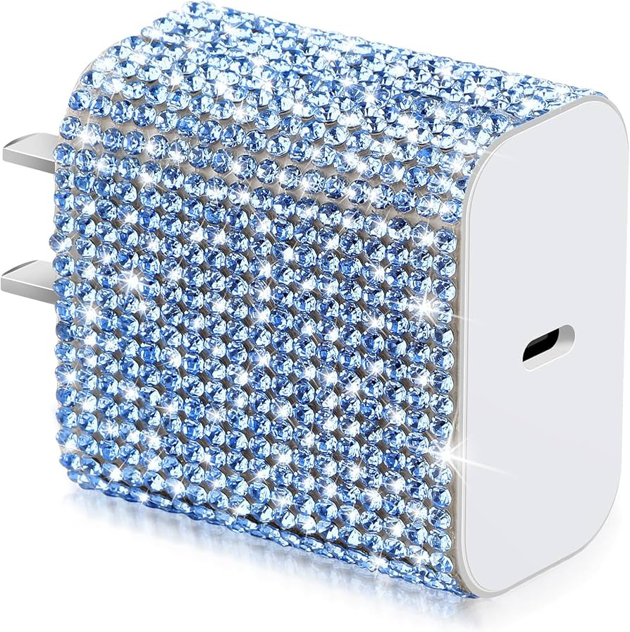 Aolcev iPhone Fast Charging Bling USB C Charger Block 27W for iPhone 16 15 14 13 12 iPad Samsung ... | Amazon (US)