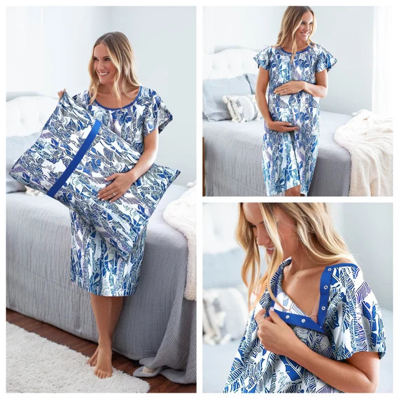 Maternity Labor Delivery Hospital Gown GOWNIE &  Matching | Etsy | Etsy (US)