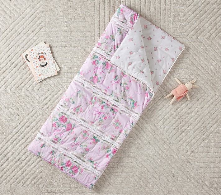LoveShackFancy Cabbage Rose Sleeping Bag | Pottery Barn Kids