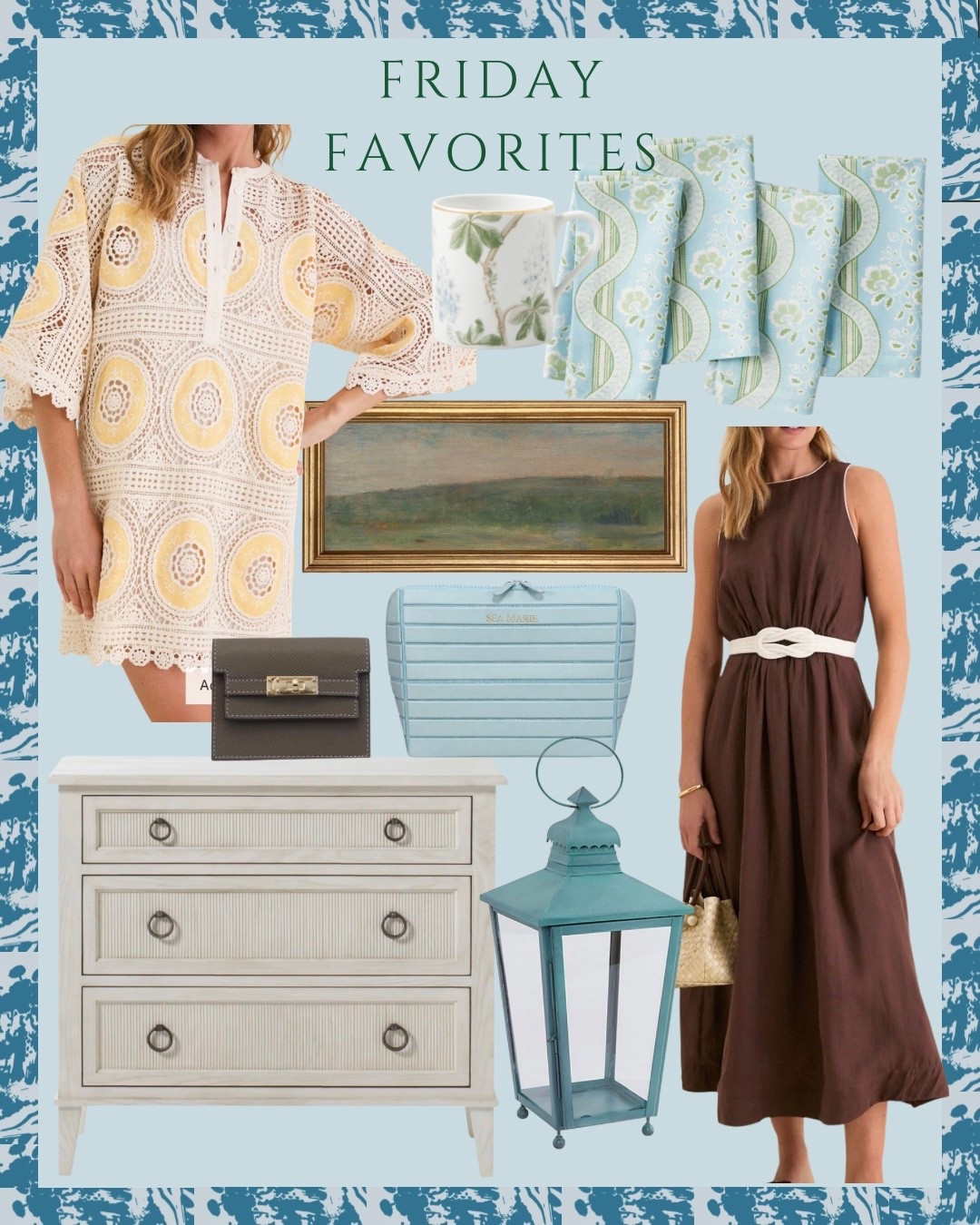 Friday Favorites ✨✨✨

Summer dress, outdoor lantern, dresser, wallet, art, coffee mug 

#LTKHome