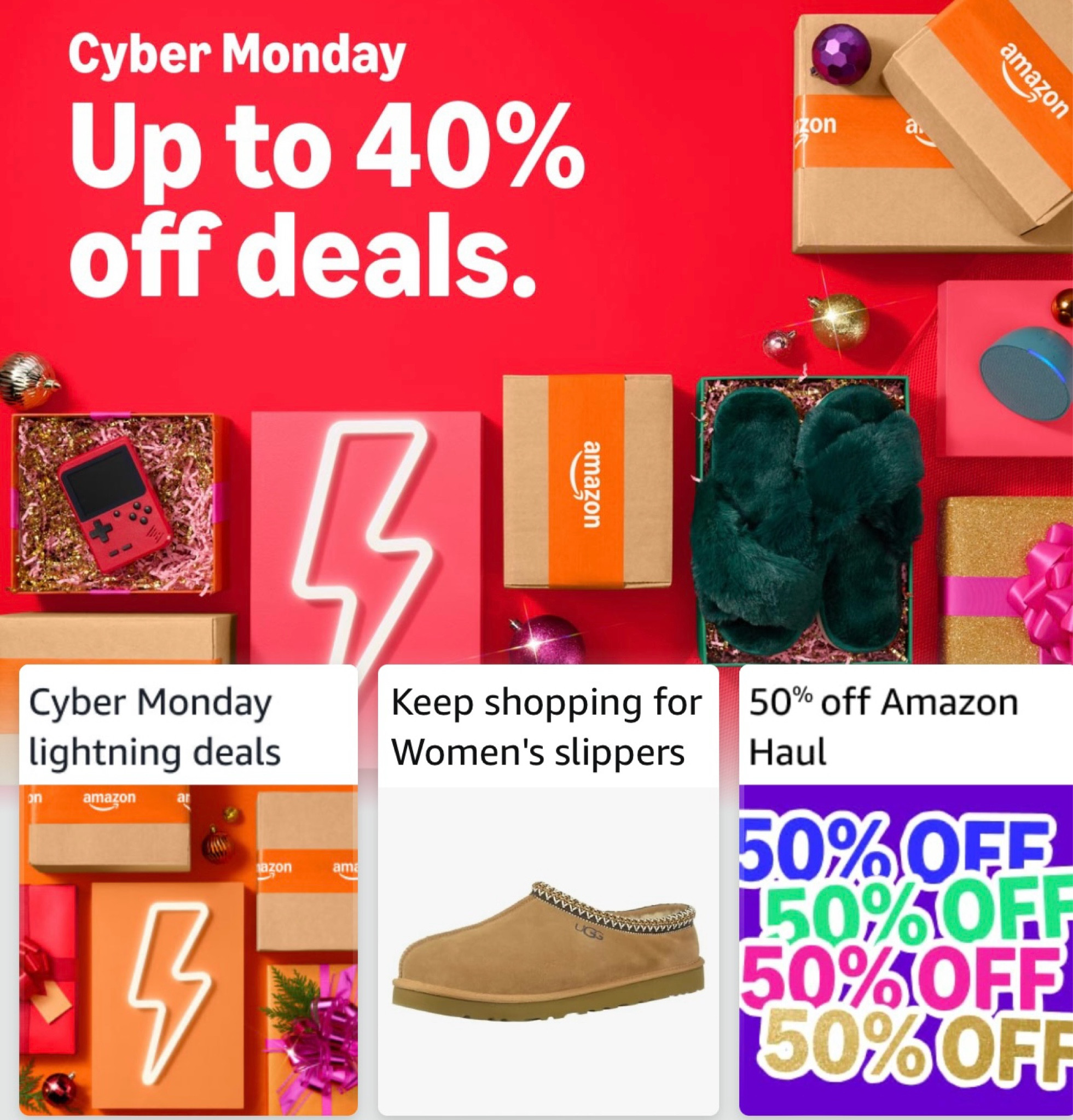 Amazon cyber monday deals up to 40% off

#LTKGiftGuide #LTKSaleAlert #LTKCyberWeek