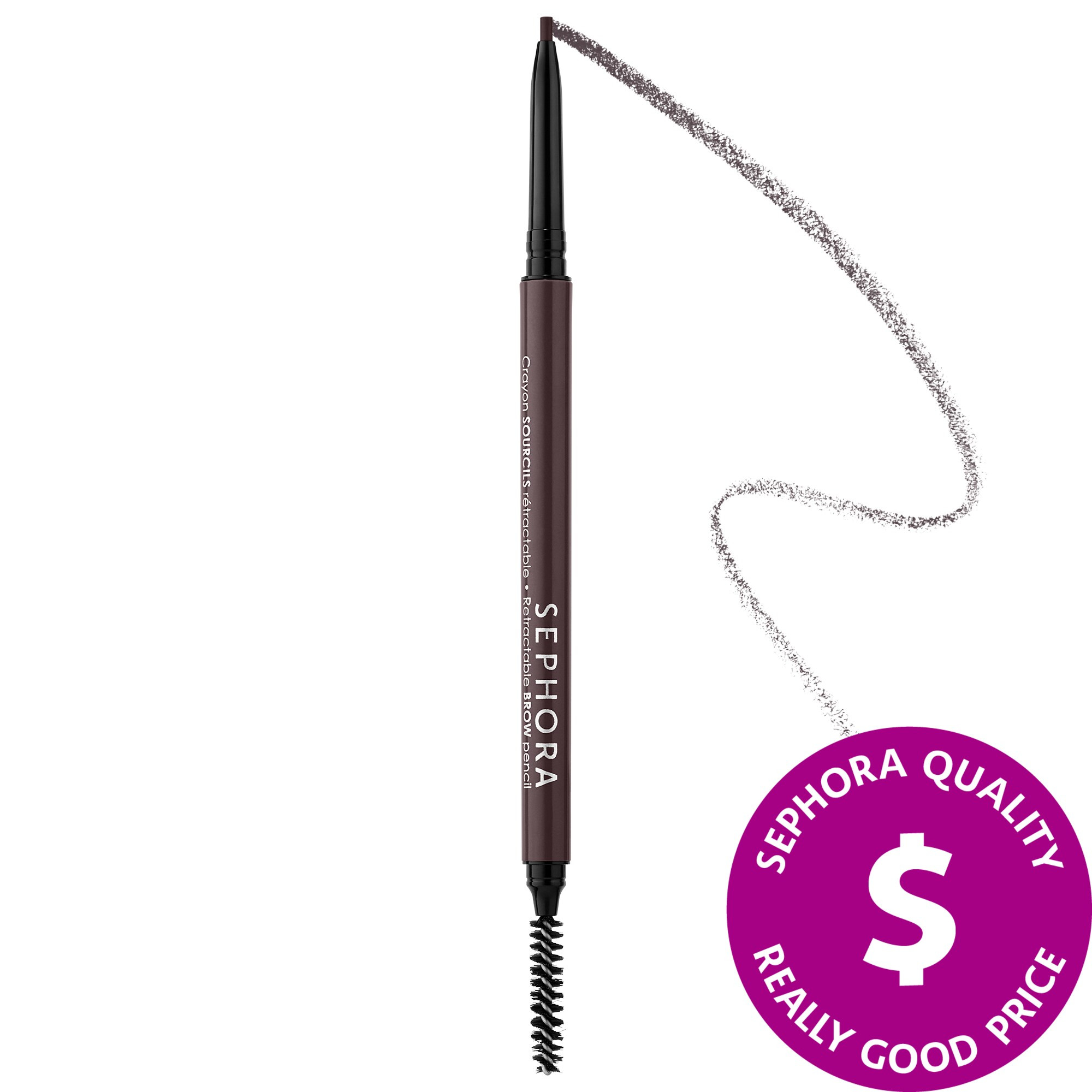 SEPHORA COLLECTION Retractable Brow Pencil - Waterproof 11 Ebony 0.003oz / 0.08g | Sephora (US)