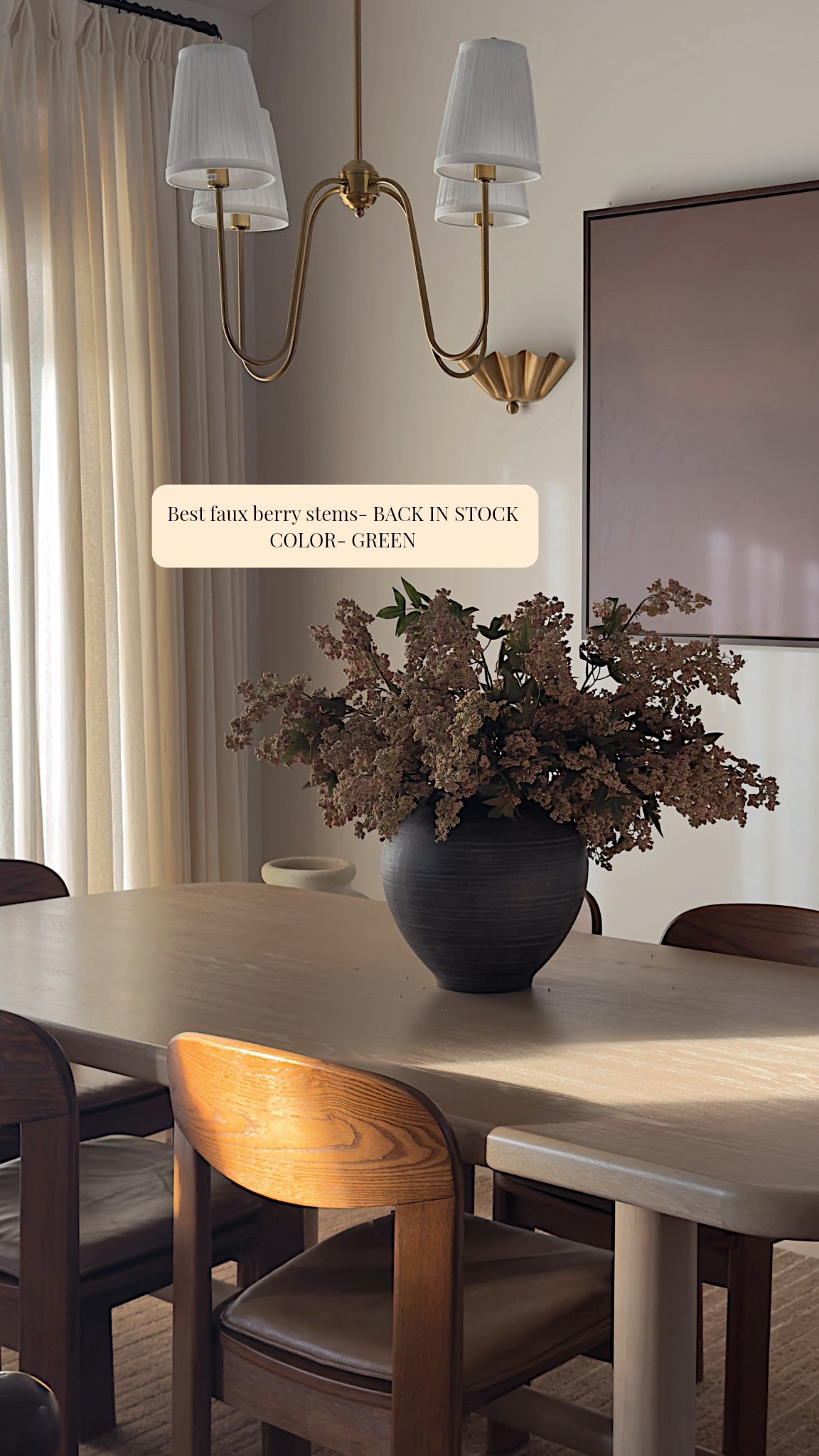 These are my most favorite stems- they are stunning and look so high end. I got the green color ones and styled two set of 3 here- 

#LTKHome