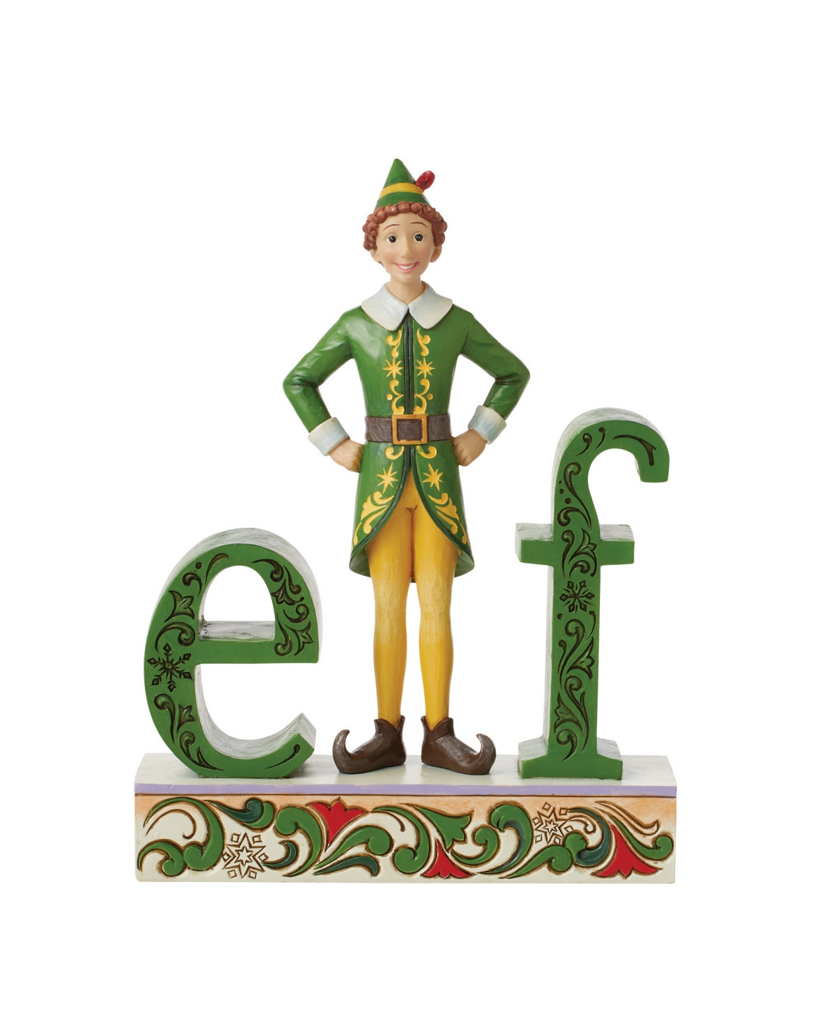 Jim Shore Buddy Elf Standing Elf Word Figurine - Multi | Macy's