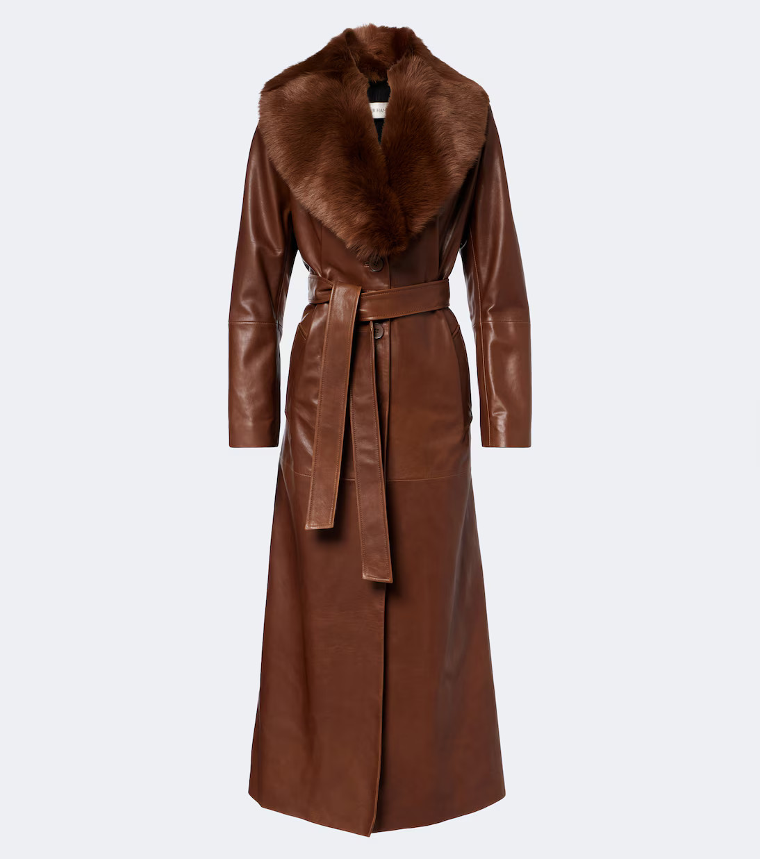 Dakota shearling-trimmed leather coat | Mytheresa (US/CA)