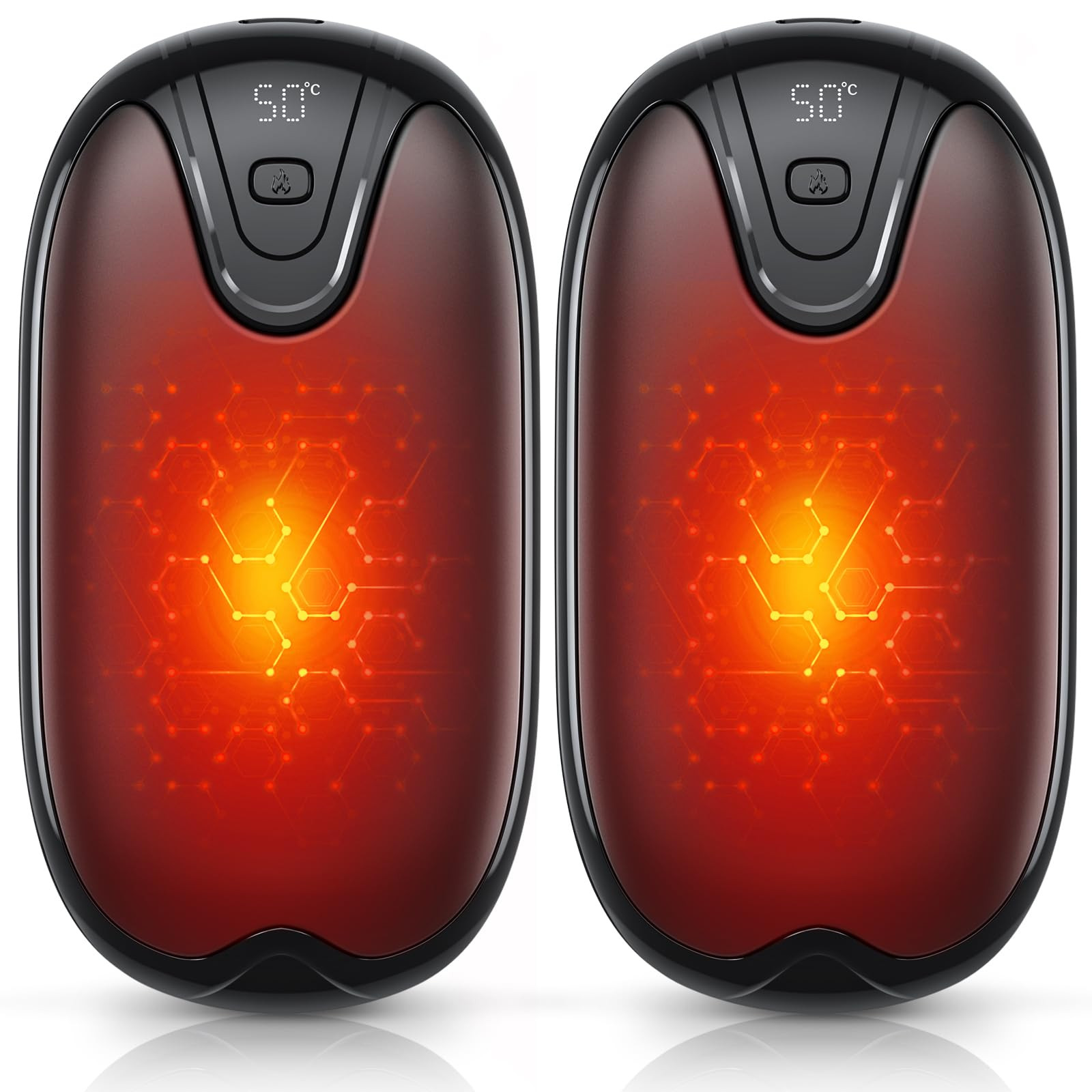 Hand Warmers,2 in 1 Magnetic Rechargeable Hand Warmer,12 Hrs Long Lasting Portable Pocket Heater,... | Amazon (UK)