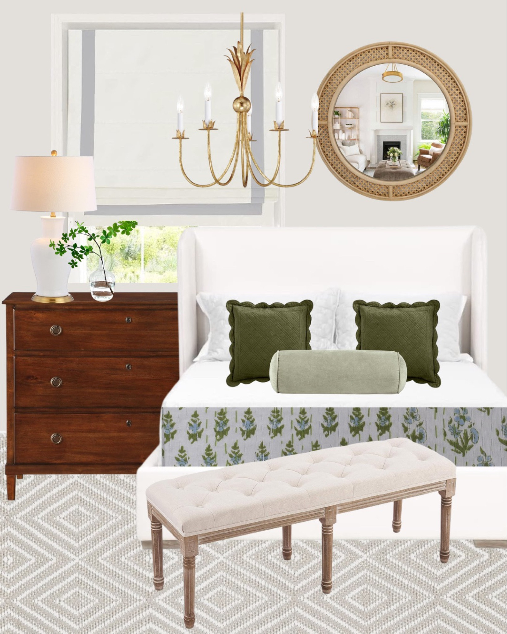 Fresh bedroom inspo!! I love the soothing tones 😍


Bedroom, Amazon, Amazon Bedroom, Bed, Bench, upholstered bed, upholstered bench, dresser, accent lamp, Roman shade, mirror, chandelier, Amazon lighting, Amazon rug

#LTKhome #LTKfindsunder100 #LTKstyletip
