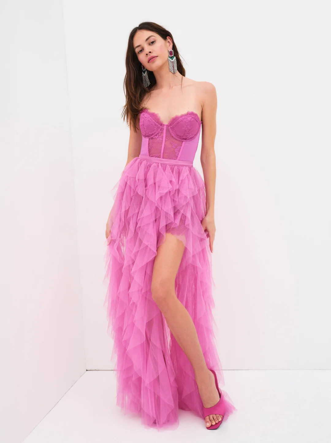 Bustier Gown \u2014 Pink | For Love & Lemons