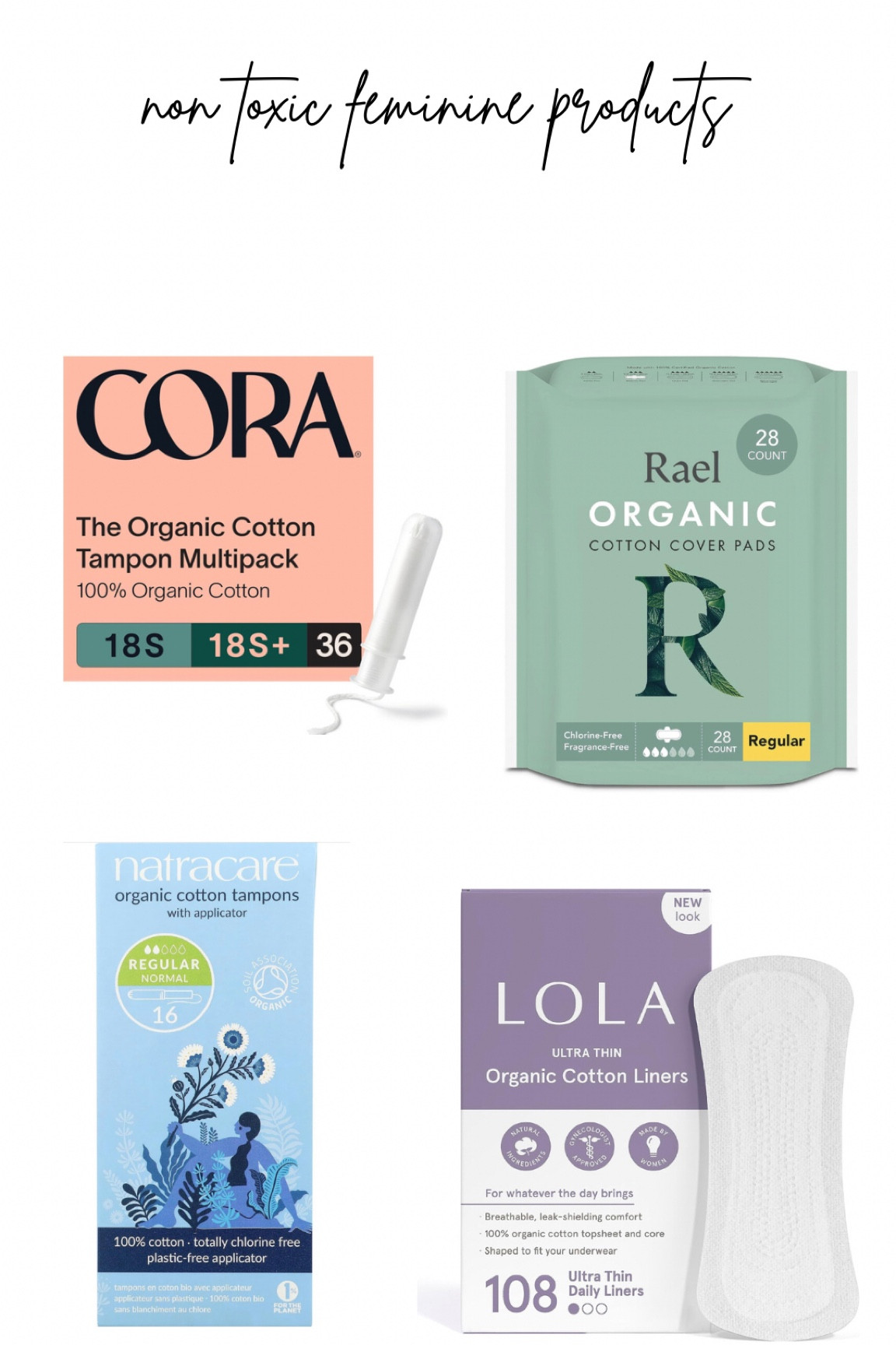 non toxic alternatives to feminine products! 

#LTKbeauty #LTKfamily #LTKhome