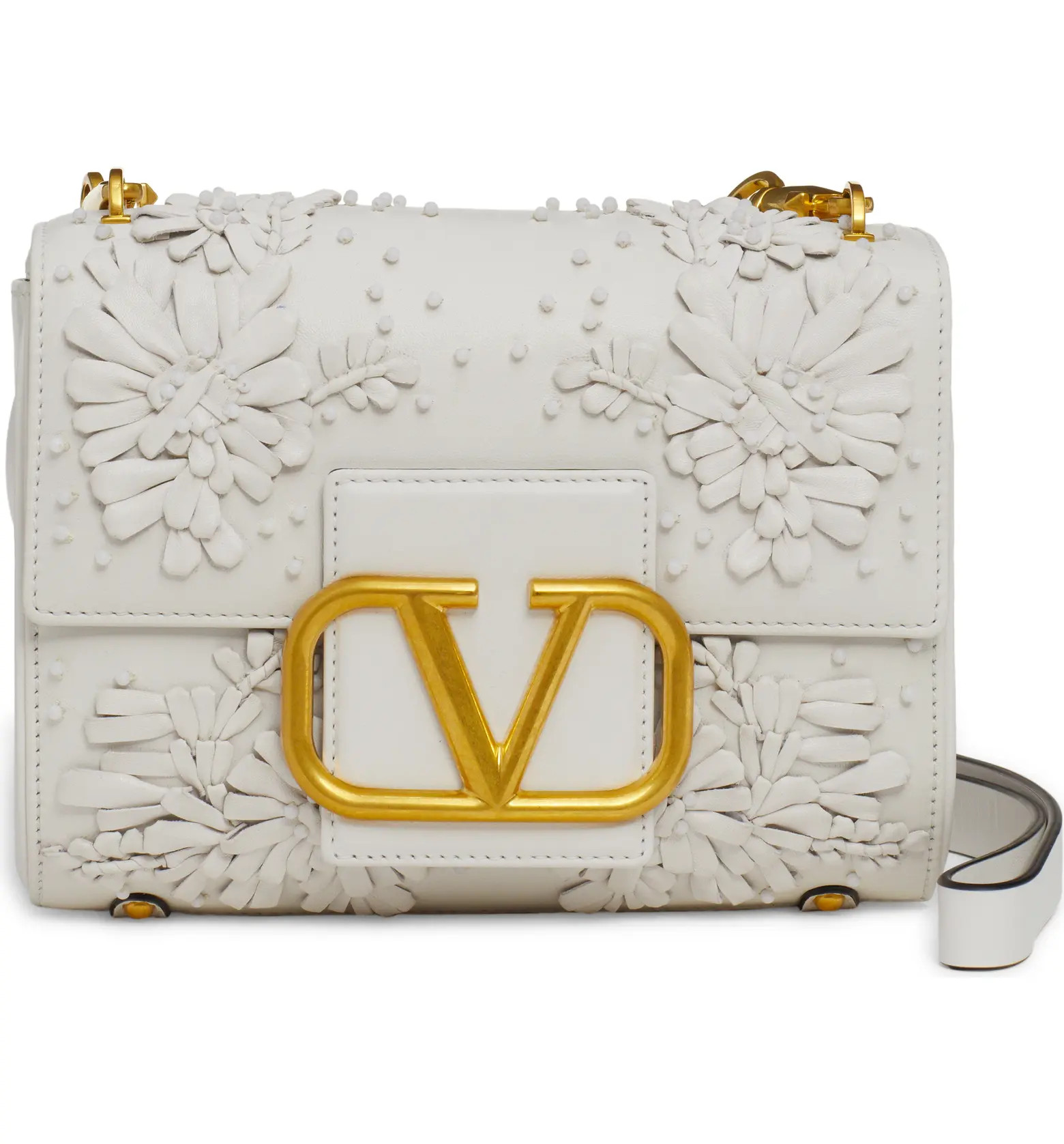 Valentino Stud Sign VLOGO Leather Shoulder Bag | Nordstrom | Nordstrom