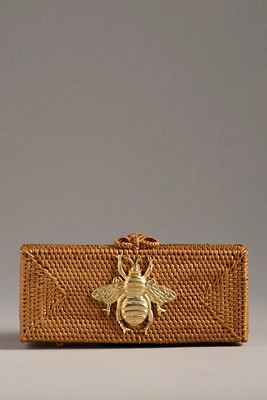 Lisi Lerch Colette Handwoven Straw Clutch | Anthropologie (US)