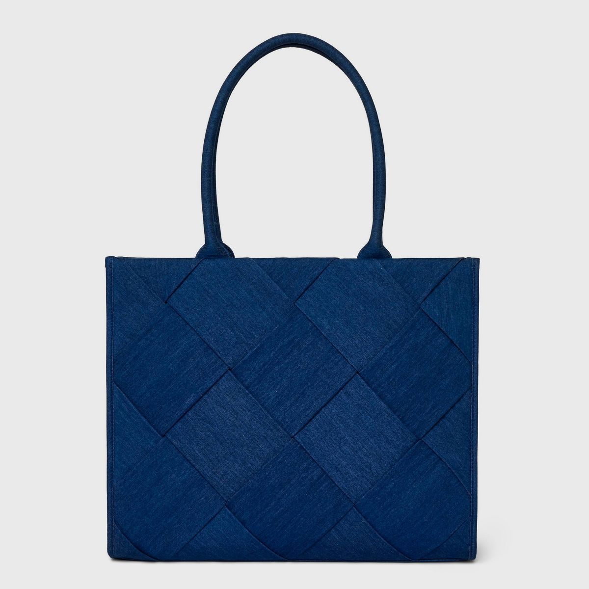 Large Boxy Tote Handbag - A New Day™ Blue Denim | Target