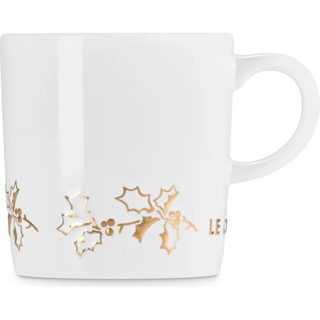 Le Creuset Holly Collection Mug in White at Nordstrom | Nordstrom