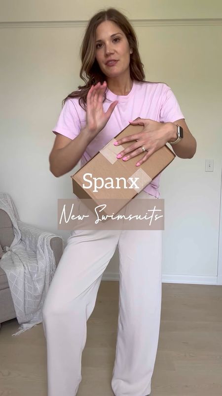 Brand new Spanx swimsuits! I am wearing all items in my regular size large-size up if between. Code MSTANGXSPANX takes a 10% off sitewide 

#LTKVideo #LTKSaleAlert #LTKSwim