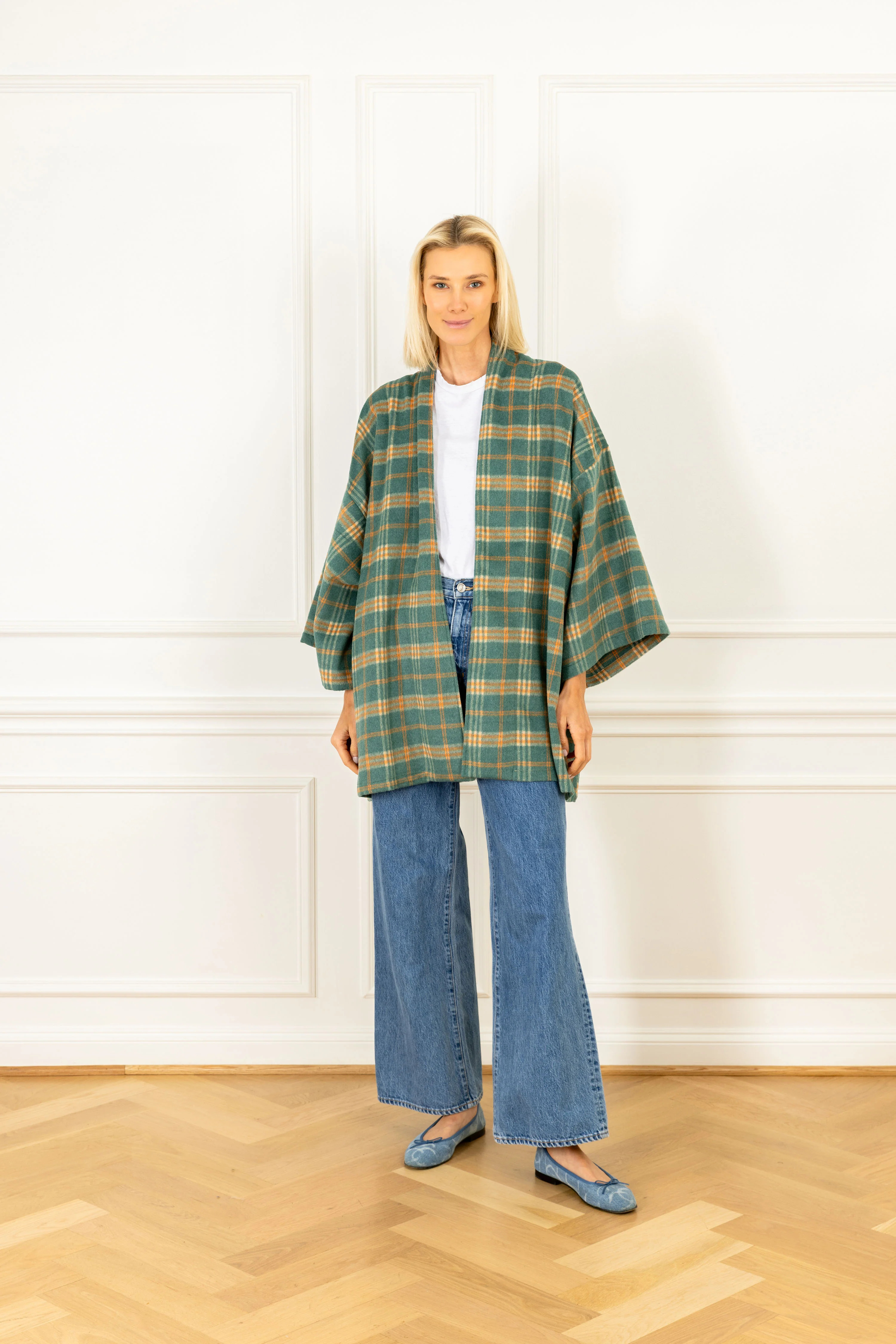 Honey Teal Plaid Mini Duster | La Vie Style House