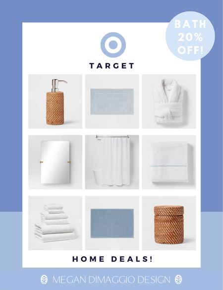 Save 20% on select bath items during Targets Presidents Day weekend sale!! Including our favorite bath towels, mats, robe and more!!

#LTKhome #LTKfindsunder50 #LTKSpringSale