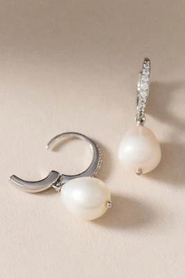 NADRI Madrid Freshwater Pearl Drop Hoop Earrings | Anthropologie (US)